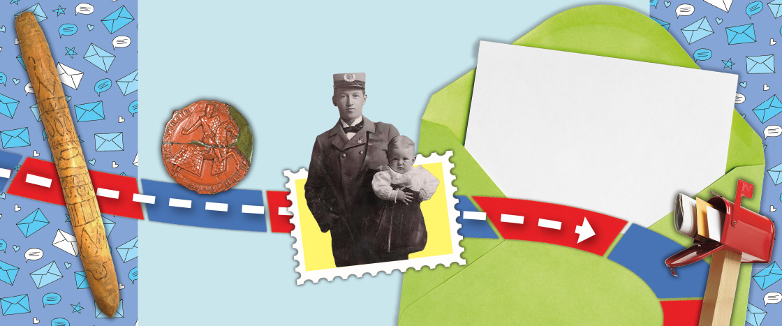 Image showing a variety of mail items such as a stamp and mailbox
